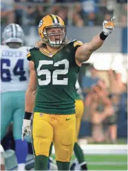  ?? ASSOCIATED PRESS ?? Clay Matthews’ pass rushing skills have diminished this season.