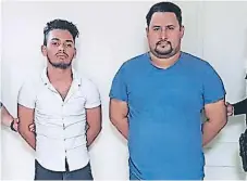  ??  ?? ACUSADOS. Maverick Perdomo y Vidal García fueron enviados a prisión ayer luego de la audiencia de declaració­n de imputado.