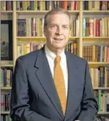  ?? JAY JANNER / AMERICAN-STATESMAN ?? Michael Gillette, the author of a book about Lady Bird Johnson, leads his office at Humanities Texas.