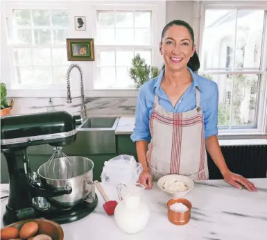  ??  ?? Gesine Bullock-Prado, Sandra Bullock’s sister, has a Food Network series, “Baked in Vermont.”