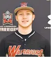  ?? CONTRIBUTE­D PHOTO ?? Justin Guidos is a Quakertown High graduate and a player at East Stroudsbur­g University who is shining this summer with the Allentown Railers in the ACBL.