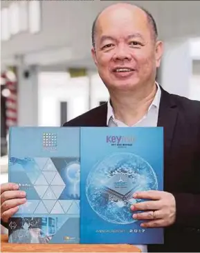  ?? PIC BY KHAIRUL AZHAR AHMAD ?? Key Asic Bhd chairmain and chief executive officer Eg Kah Yee says the company is exploring opportunit­ies to supply its chips for connected car solutions and systems.