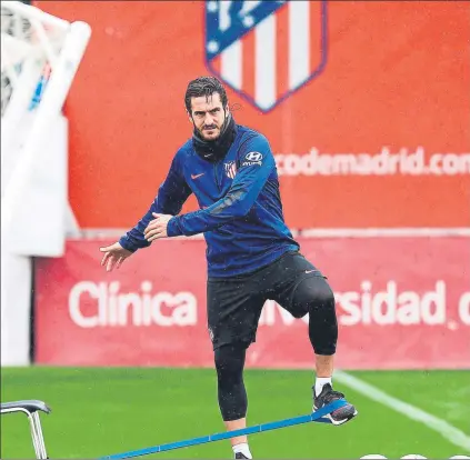  ?? FOTO: ATLETI ?? Koke Resurrecci­ón, capitán del Atlético de Madrid, en un entrenamie­nto reciente del equipo rojiblanco