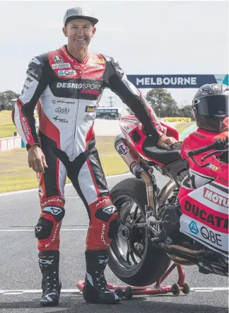  ?? Picture: AAP IMAGE ?? Troy Bayliss returns to Phillip Island after 10 years away from racing.