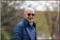  ?? ALEX BRANDON — THE ASSOCIATED PRESS ?? President Joe Biden walks to Marine One for departure from the South Lawn of the White House, Friday.