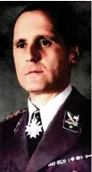  ?? ?? Right: Heinrich Müller was a highrankin­g German SS and Gestapo police official for the majority of WWII (The Toronto Star)