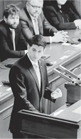  ?? Řekl Paul Ryan ve sněmovně FOTO MAFRA – M. ŠULA ??