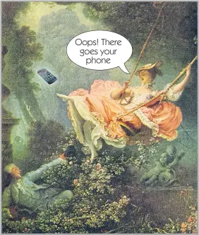  ?? Picture: GETTY ?? IDYLL: Jean-Honoré Fragonard’s 1767 painting The Swing (updated)