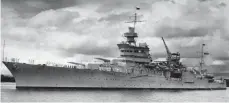  ?? FOTO: AFP PHOTO/US NAVY ?? Eine Aufnahme der „USS Indianapol­is“von 1937.