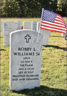  ??  ?? Bobby L. Williams Sr. served in the Navy during the Vietnam War.