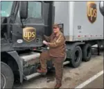  ?? SUBMITTED PHOTO ?? John Allen of Blue Bell was recently welcomed into the UPS Circle of Honor for 25 years of accident-free driving.