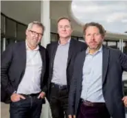  ??  ?? Les trois associés d’Hopps Group. De gauche à droite : Éric Paumier, Guillaume Salabert et Frédéric Pons.