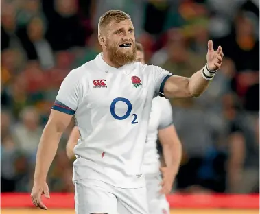  ?? GETTY IMAGES ?? Brad Shields’ hopes of playing for England against the All Blacks on November 10 look slim after he fractured a cheekbone during his Premiershi­p debut for Wasps at the weekend.