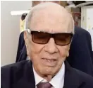  ?? FOTO: AP/TT/SLIM ABID ?? Tunisiens president Beji Caid Essebsi,
■ 91.