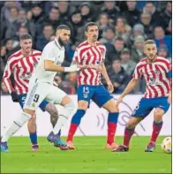  ?? ?? El último derbi de Copa entre Madrid y Atlético.