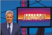  ?? COURTESY OF JEOPARDY! ?? Legenday game show host Alec Trebek made his final appearance on “Jeopardy!” on Friday. It was shown more than two months after his death.