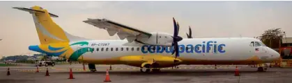  ??  ?? Another ATR 72-600 is the latest addition to the ever-growing CEB fleet.