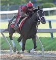  ?? GEOFF BURKE, USA TODAY SPORTS ?? Classic Empire’s handlers are hoping the colt gets a clearer path than it had in the Derby.