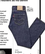  ??  ?? 06 LEVI’S 501 JEANS £ 65