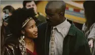  ?? Shout! Studios and FAMM Films ?? Safiya Fredericks, left, and Mike Colter in “I’m Charlie Walker.”