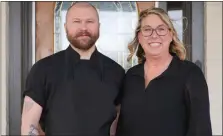  ?? SUSAN SHELLY— FOR MEDIANEWS GROUP ?? John Hanna, executive chef, and Christina Marshall, general manager of the Ironstone, a new restaurant in Boyertown.