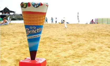  ?? Photograph: DWD-photo/Alamy ?? Unilever said its ice-cream brands such as Cornetto had suffered after a cool start to the summer.