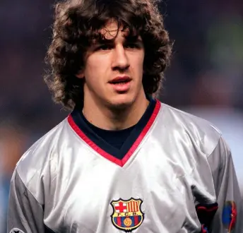  ??  ?? Anti-clockwise from top A 22-year-old Puyol broke onto the first-team scene at Barça in 2000; and soon won a maiden Spain cap; raising the European Cup in 2006, 14 years after the Catalans’ previous victory