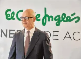  ?? GUILLERMO NAVARRO ?? El presidente de El Corte Inglés, Jesús Nuño de la Rosa