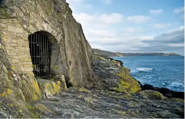  ??  ?? The grotto known as Sharrow Grot measures approximat­ely 15ft (4.5m) deep, 18ft (5.5m) wide and 7ft (2m) high (right).