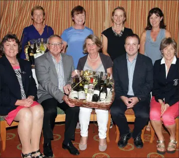  ??  ?? The Murphy SuperValu prize-giving during ladies’ open week in Rosslare. Back (from left): Paula Stafford, Barbara Maher, Avril Dowling, Lesley O’Sullivan. Front (from left): Catherine Howard (Captain), Des Murphy (sponsor), Helen Conway (winner), Alan...