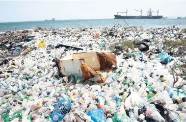  ??  ?? A call is being made for a ban on non-biodegrada­ble plastic packaging material.