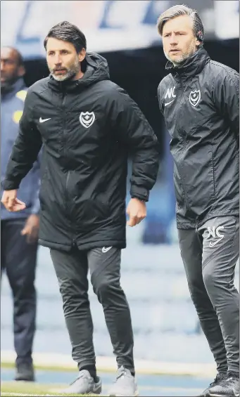  ??  ?? TASTE OF DEFEAT The Cowley brothers suffered their first loss at Fratton Park on Saturday