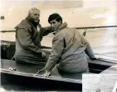  ??  ?? Author and boat designer Uffa Fox was also a superb sailor and instructor; sailing with Prince Charles and Prince Philip