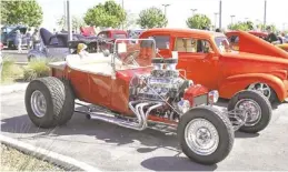  ?? DESERT SANDS CORVETTE ?? This Chevrolet-powered T-bucket hot rod was displayed at a previous All American Show at Sands Chevrolet.