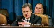  ??  ?? Rep. Mike Turner, R-Dayton, hinted Monday that the intelligen­ce community may have inadverten­tly spied on President Donald Trump last year as he questioned FBI Director James Comey and National Security Agency Director Adm. Mike Rogers.