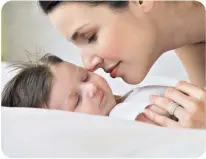  ?? ?? Heaven scent: within hours of giving birth, mothers can distinguis­h the smell of their child from that of other babies