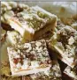  ??  ?? THIRD PLACE: Salted Caramel Butter Bars by Geni Thurin of Dayton.