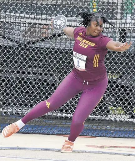 Cedricka Williams closes NJCAA in style with big discus record ...
