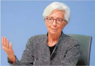  ?? // REUTERS ?? La presidenta del BCE, Christine Lagarde