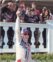  ?? MATTHEW O’HAREN, USA TODAY SPORTS ?? “It’s a huge year for us young guys,” said Ryan Blaney, who led 10 laps in the Pocono 400.