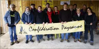  ?? (Photo Patrick Blanchard) ?? La Confédérat­ion paysanne veut orienter la chambre d’agricultur­e au plus près des filières et travailler avec tous les acteurs du départemen­t.