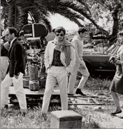  ?? (Photos collection [archives municipale­s de la ville d’Hyères - Fonds Durieux]) ) ?? Jean-Paul Belmondo lors du tournage à Hyères en .