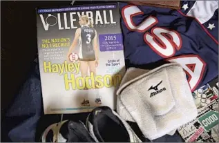  ?? HODSON COLLECTED ?? several mementos from her standout volleyball career and was considered the nation’s top recruit coming out of Corona del Mar High School in 2015.