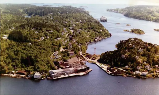  ?? ?? Pusnes-anlegget slik det var i 1965.
FOTO: TROMØY HISTORIELA­G