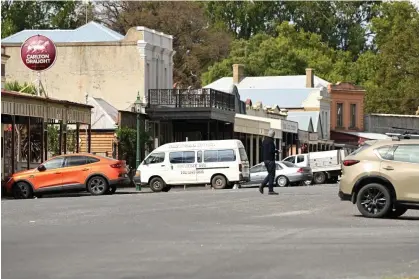  ?? Photograph: James Ross/AAP ?? Victoria police say they believe a woman became ill and later died after ingesting a drink at a retreat on Fraser Street in Clunes.