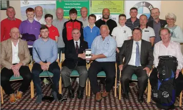  ??  ?? The Wexford Captain’s prize presentati­on. Back (from left): Eddie Mooney, Diarmuid McDonald, Declan Furlong, Cillian Corkery, Terry Dempsey, Dylan O’Neill, Paul Lauhoff, Thomas Rowland, Leo Connolly, Ben McAleese, Dean Malone, Richie Browne, James...