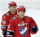  ?? FOTO: MIKKO STIG/LEHTIKUVA ?? Jere Sallinen var inblandad i IFK:s samtliga mål i segermatch­en mot Pelicans.