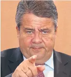  ??  ?? German vice chancellor Sigmar Gabriel