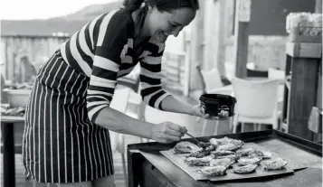  ??  ?? Below: Training programme. Opposite
page: Katy Davidson with her beloved oysters; and on the oyster farm in Morocco.