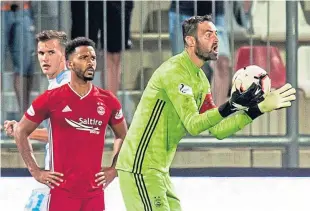  ?? Picture: SNS Group. ?? Aberdeen goalkeeper Joe Lewis says the Pittodrie men must put the Europa League defeat to Rijeka behind them.